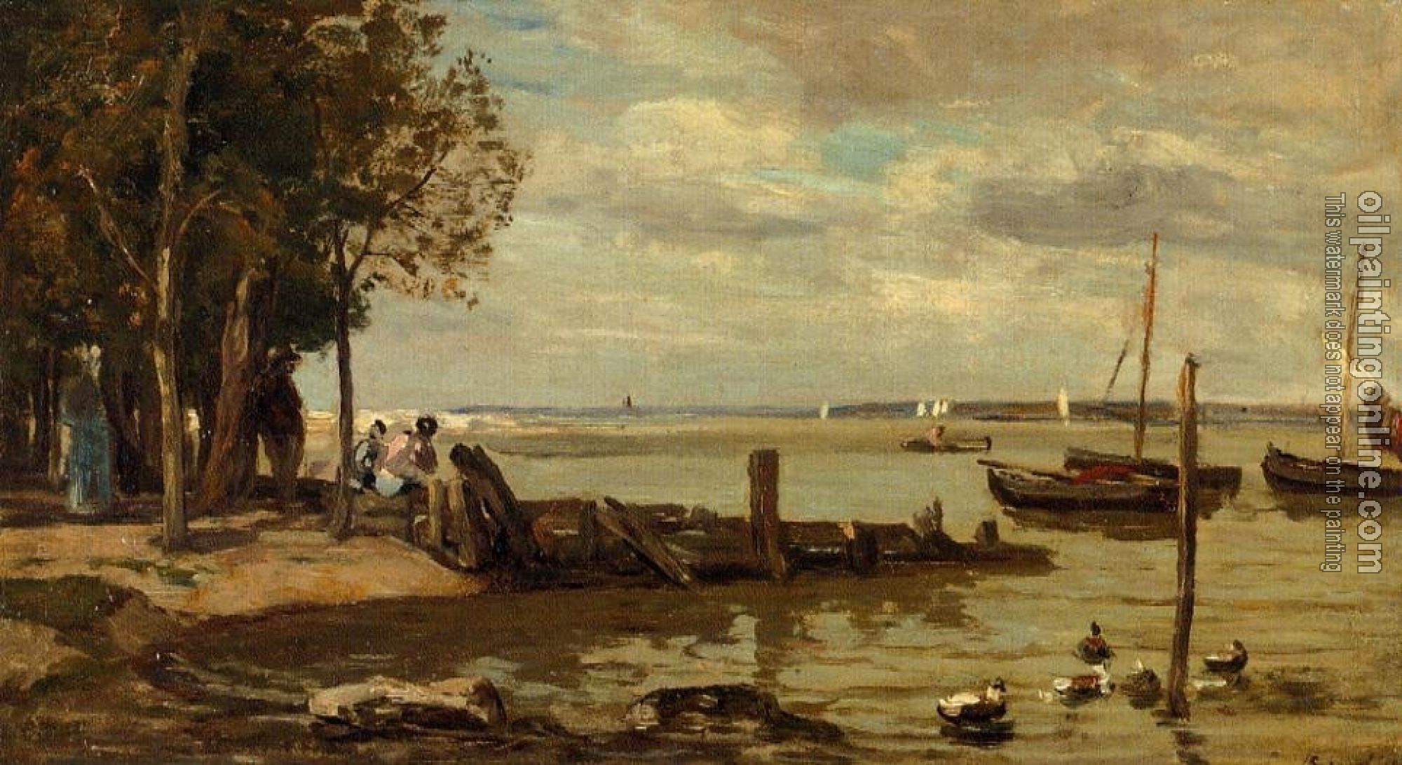 Boudin, Eugene - Honfleur, the Shore